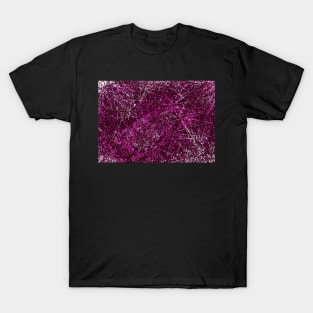 Abstract Geometric Rose Pink White Art Design T-Shirt